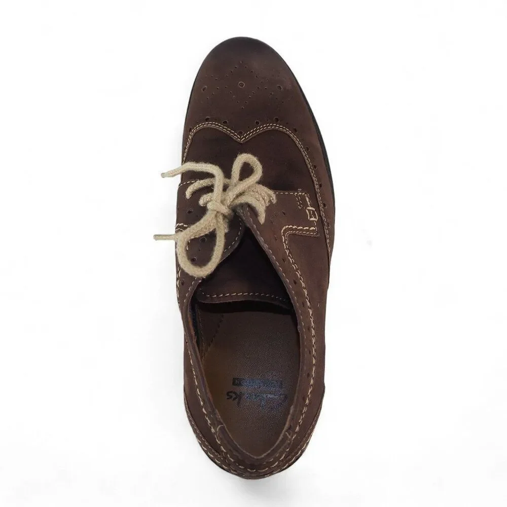 Clarks Collection Delsin Wingtip Brogue Oxfords‎ Brown 26105827 Men's 8M